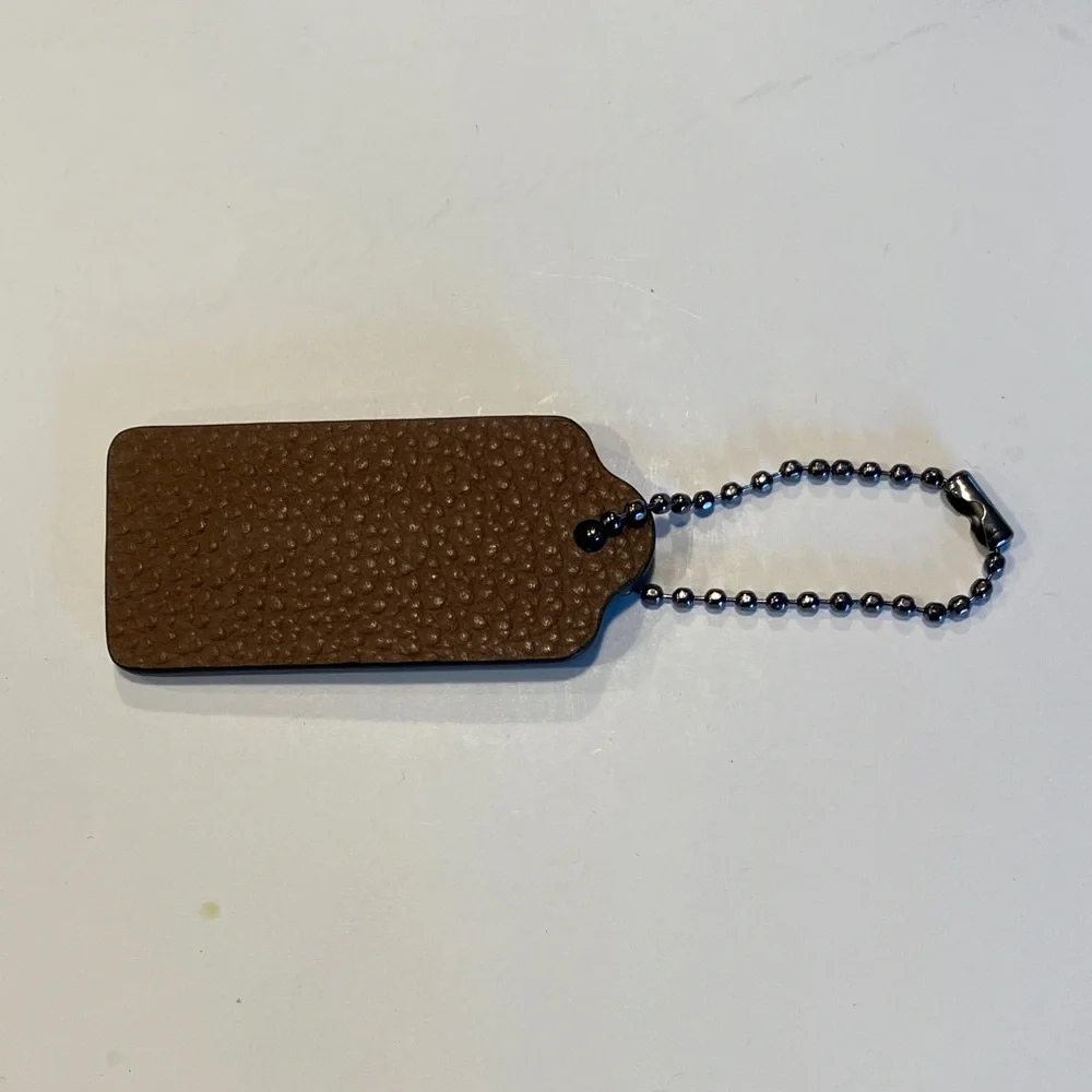 Coach Dark Brown Leather Tag